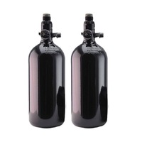 48ci haute pression pcp pistolet à air cylindre de gaz réservoirs hpa pour paintball avec vanne de régulation