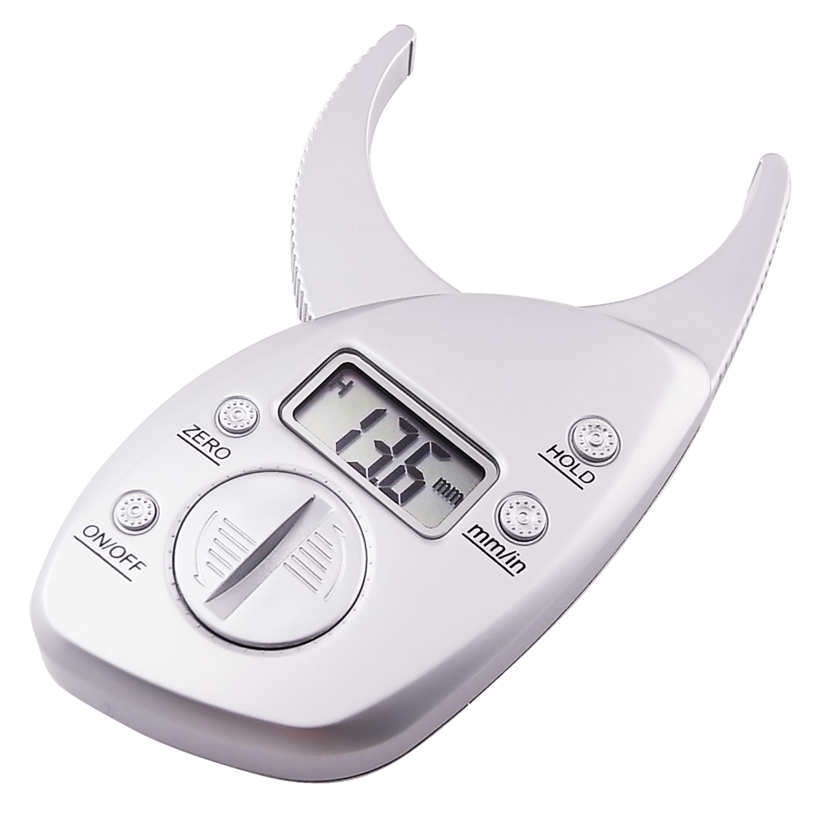 デジタルLCDボディ脂肪キャリパー皮膚フォールド厚さ測定50mm電子脂肪