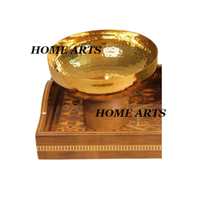 Cuenco para servir de latón de diseño maravilloso, forma cuadrada hecha a mano, cuenco para ensaladas y frutas de Color dorado a un precio razonable - Product Image 5