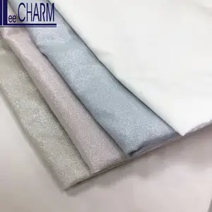 LCHC058-tela de sarga metálica de poliéster y algodón, hermoso brillo, Taiwán