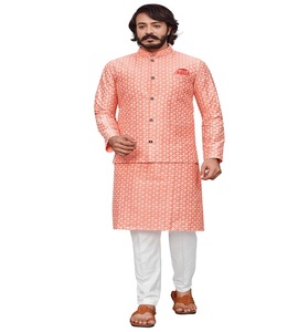 Veste de travail pour homme, couleur bleu ciel, Chikankari Lucknowi, Style Churidar Kurta, Pyjama 2023 - Product Image 4