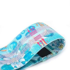 Bandes élastiques antidérapantes pour l'entraînement de gymnastique, bandes de résistance en tissu attaches résistantes aux hanches, avec motifs personnalisés colorés - Product Image 4