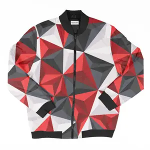 Jaqueta bomber diamante acolchoada, blusão softshell leve com estampa colorida para homens