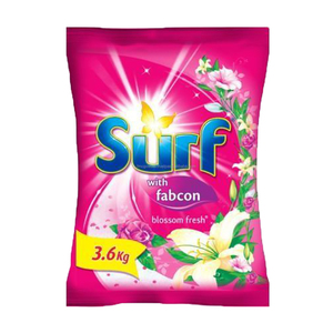 Surf Freshness Petals Blossom Mejor Venta de detergente fresco en polvo 3,6Kg Uso en cuero - Product Image 1