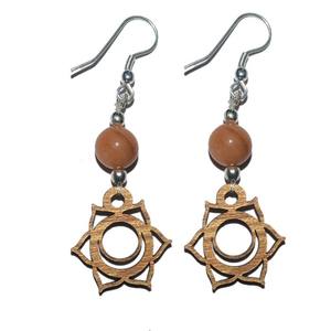 Pendiente con símbolo de Chakra, piedra preciosa de cristal - Product Image 1