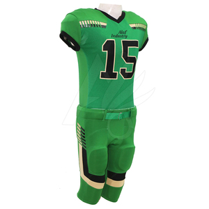 Uniforme de football américain grande taille 100% polyester personnalisable sans manches toutes saisons avec nom d'équipe personnalisé vêtements de sport bon prix - Product Image 4