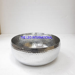 Cuenco con acabado dorado y negro de forma única de Metal de aluminio, cuenco decorativo moderno para servir frutas secas de Chocolate - Product Image 3