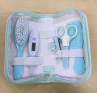 Kit de soins pour bébé de sécurité pour bébé, kit de soins de santé pour bébé thermomètre ensemble de kit de toilettage