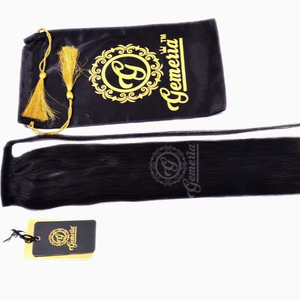 Extensions de cheveux Tyagi Virgin Remy 100% Temple non traités, cuticules alignées, double trame machine, mèches de 8 à 40 pouces, lisses, sans traitement - Product Image 1