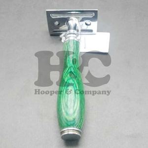 สินค้าขายดี มีดโกนสองคมแบบแมนนวลสำหรับผู้ชาย ด้ามไม้ไผ่ธรรมชาติ มีดโกนนิรภัย รับทำโลโก้ตามสั่ง - Product Image 1