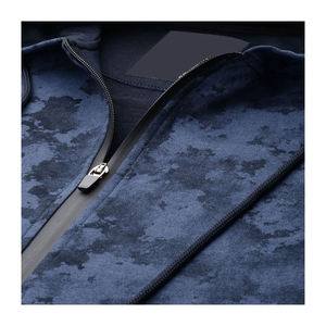 Sweat à capuche pour homme, Streetwear, Logo personnalisé, pantalon gris, Sublimation, fermeture éclair complète, ficelle - Product Image 4