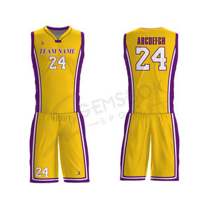 ชุดบาสเก็ตบอลแห้งเร็วออกแบบได้ตามต้องการสวมใส่สบายระบายอากาศล่าสุด - Product Image 2