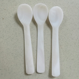 Mop caviar spoon, food safe spoon from mother of pearl shell, seashell spoon - Product Image 2
