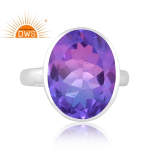 Último diseñador plata fina natural bio turmalina doblete cuarzo piedra preciosa anillo apilable fabricante de joyas - Product Image 2