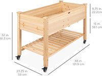 Nouveaux bacs à fleurs surélevés en bois à 3 niveaux, autres fournitures de jardin pour serre, faciles à assembler, respectueux de l'environnement