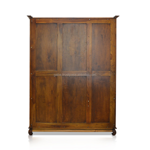 Ophium-armario de madera maciza de teca, 2 puertas con 3 cajones - Product Image 4