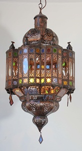 Nouvelle lampe en verre marocain multicolore artisanale pour la décoration de la maison et nouvelles lanternes de qualité supérieure - Product Image 6