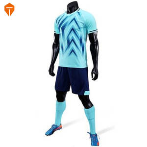 Ensemble d'uniforme de football de bon marché, uniforme de football personnalisé, nouveau style, en jersey, - Product Image 3