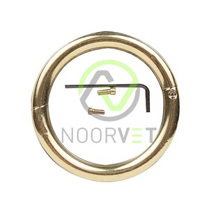 Anneau de taureau NVC à usage vétérinaire 2 3/4 pouces et 5/16-3/8 pouces comprend des tailles de matériel de boulon à clé Allen 2.25-3.5 disponibles - Product Image 2