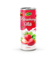 Grossiste Fabricants de boissons de marque privée de haute qualité Boisson au lait de fruits saine Boisson au corsop Boisson au lait en canette d'aluminium de 250ml