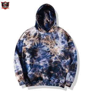 เสื้อฮู้ดมัดย้อมสำหรับผู้ชายผ้าฟลีซแอซิดคอตตอน100% แบบปรับแต่งได้สำหรับฤดูหนาว - Product Image 3