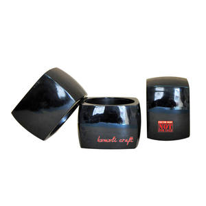 Brazalete de resina cuboide negro Brazalete de joyería al por mayor Diseño de brazalete cuadrado - Product Image 1