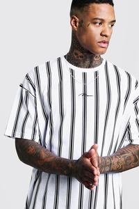 Fashion Style Custom Made Stand O Neck <b>Half</b> Sleeve Formal Oversized Loose Fit Polyester Cotton Eco-Friendly Summer T-<b>shirt</b> for - Product Image 2
