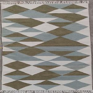 Tapis en fil de PET moderne, 1 pièce, tissage à la main, pour usage extérieur et intérieur, tapis rectangulaire, géométrique, couleur personnalisée - Product Image 5