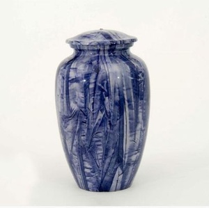 Urn en métal massif peint à la main pour adultes, avec sac en velours gratuit, Style américain/européen - Product Image 5