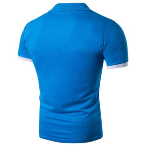 เสื้อโปโลสำหรับผู้ชายแบบระเหิดแบบกำหนดเองเสื้อยืดผ้าฝ้าย100% ระบายอากาศสไตล์ลำลองพิมพ์ลายผ้าถัก - Product Image 2