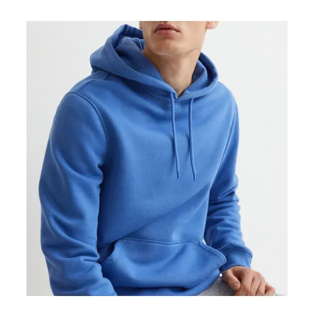 Blue Color Supplier Cheap Plain Men Hoodies Blank Custom Hoodies Sweatshirts Available In Good Price