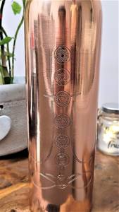 ขวดน้ำของขวัญ500มล. ทำจากทองแดงแท้สำหรับโยคะเคลือบสารกัดกร่อนเป็นมิตรกับสิ่งแวดล้อม - Product Image 3