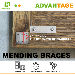 Kim Loại Phẳng Thẳng Cú Đúp Khung 1-1/2 "X1-3/8" Vá Cú Đúp - Product Image 3