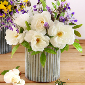 Jardinière décorative en métal galvanisé, Style ferme, jardin, Vase de fleurs, décoration de la maison, mariage, ferme, jardinière décorative - Product Image 1