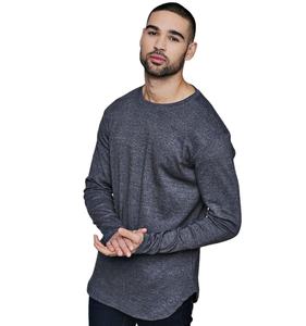 Camiseta de manga larga con cuello redondo para hombre, ropa deportiva ajustada para gimnasio, novedad - Product Image 1