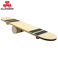 Planche d'équilibre ALLWINWIN BLB38 - Plateforme en bois pour exercices de fitness et entraînement