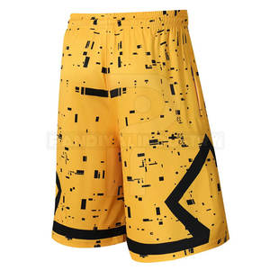 กางเกงขาสั้นบาสเก็ตบอลสำหรับผู้ชายกางเกงขาสั้นลำลองย้อมสีล้วน - Product Image 3