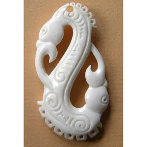 Maori style Tribal Bone Carved Handmade Jewelry Pendant