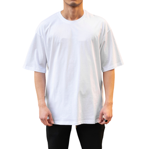 Camiseta Blanca de Algodón Orgánico 100% para Hombre, Talla Grande, Diseño Sencillo, Estilo Hip Hop, Servicio OEM Disponible, Nueva Tendencia Verano 2023 - Product Image 1