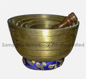 Juego de Cuencos Tibetanos de Bronce y Metal Pulido, 7 Notas, para Sanación con Sonido y Meditación, Hecho en Nepal, Más Vendido - Product Image 6