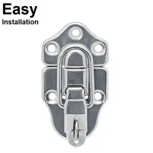 hot selling safety HC260 galvanized zinc self-lock lock for new guitar case hardware quick release keyless durable locks