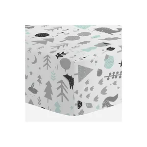 Feuille de berceau pour nouveau-né, en coton biologique, à bas prix - Product Image 1