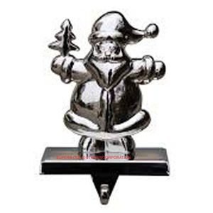 ที่ใส่ถุงน่องโลหะสำหรับโต๊ะซานตาคลอสสีเงินแบบทันสมัยสำหรับบ้านและคริสต์มาสพร้อมฐานโลหะหรือหินอ่อนแบบกำหนดเอง - Product Image 1