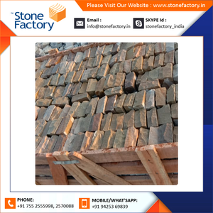 Le meilleur grès moderne de galets verts de Raj a aiguisé la surface naturelle Décoration extérieure intérieure luxueuse Remise de prix du marché de 10% - Product Image 4