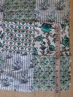 Tissu en coton bio écologique patchwork léger imprimé floral pour vêtements, sacs, literie et ameublement