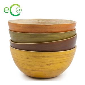 Vente en gros 100% de bols en bambou filé écologique, assiettes gravées au laser, logo personnalisé, technique de camping, fête, bambou de haute qualité - Product Image 6