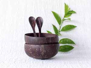 Smoothie Bowl <b>Tool</b> Polished Coconut Bowl Shell Disposable Eco-Friendly From Vietnam - Product Image 3