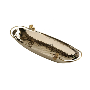 Juego de 2 encantadoras y elegantes Bandejas para servir para bodas y artículos de Hotel, bandeja para servir comida, decoración de mesa, Bandejas para servir postres - Product Image 4