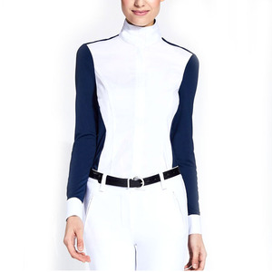 Camisa de montar a caballo para mujer, camisetas de manga larga de compresión para montar en bici - Product Image 1