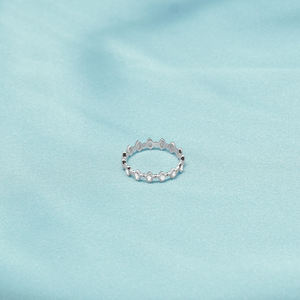 Anillo de plata 925 barato para chicas con piedras preciosas clásicas - Product Image 5